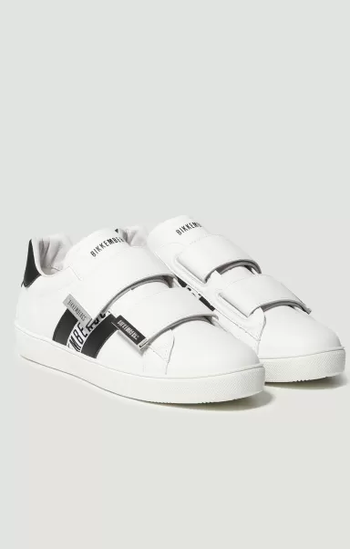 White/Black Bikkembergs Men's Sneakers - Recoba M Sneakers Homme