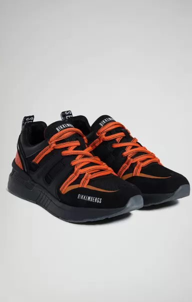 Black/Orange Bikkembergs Sneakers Homme Dunga M Men's Sneakers