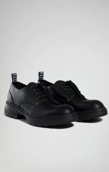 Slip-On Homme Bikkembergs New City Men's Lace-Up Shoes Black/Orange