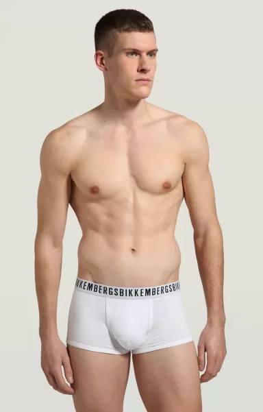 Bikkembergs 2-Pack Men's Boxers In Stretch Cotton White Homme Boxers