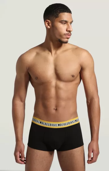 Black Bikkembergs Boxers Homme 2-Pack Men's Boxers With Tape