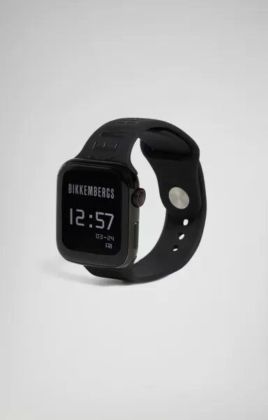 Homme Black Smartwatch Wireless Charging Horloges Bikkembergs
