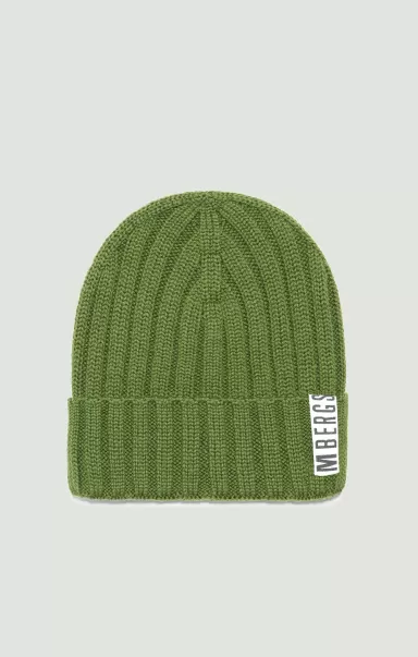 Green Homme Men's Hat With Tape Bikkembergs Chapeaux