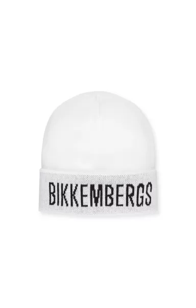 Chapeaux Bikkembergs White Hat Logo Homme