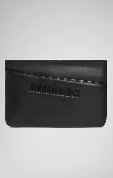 Black Bikkembergs Sacs Homme Byrne Men's Clutch Bag