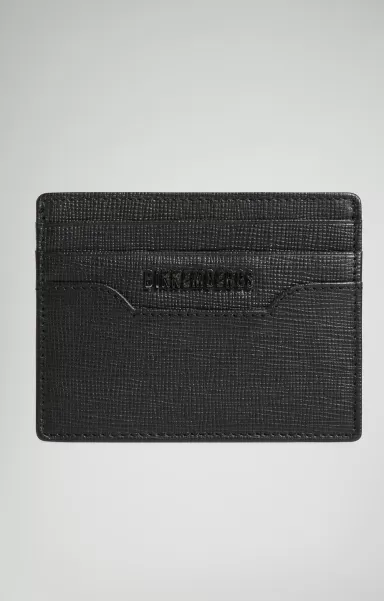 Portefeuilles Men's Leather Card Holder Homme Bikkembergs Black