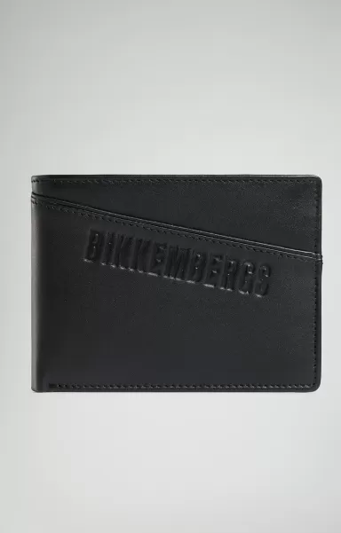 Homme Men's Flap Wallet Black Bikkembergs Portefeuilles