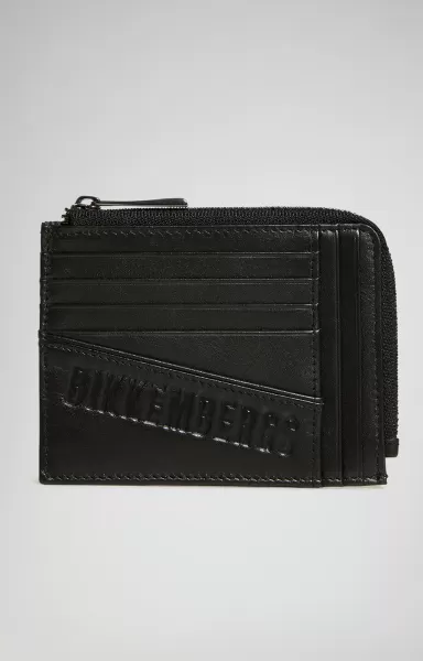 Black Bikkembergs Homme Compact Men's Wallet Portefeuilles