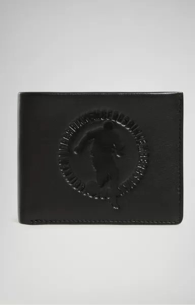 Portefeuilles Homme Bikkembergs Black Men's Wallet With Embossed Logo