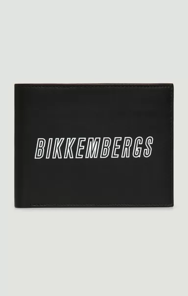 Homme 5-Card Rfid Men's Leather Wallet Bikkembergs Black Portefeuilles
