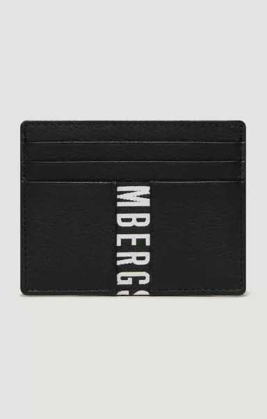 Men's Leather Card Holder Portefeuilles Black Bikkembergs Homme