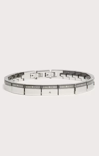 Bikkembergs Men's Bracelet With Diamond 086 Bijoux Homme