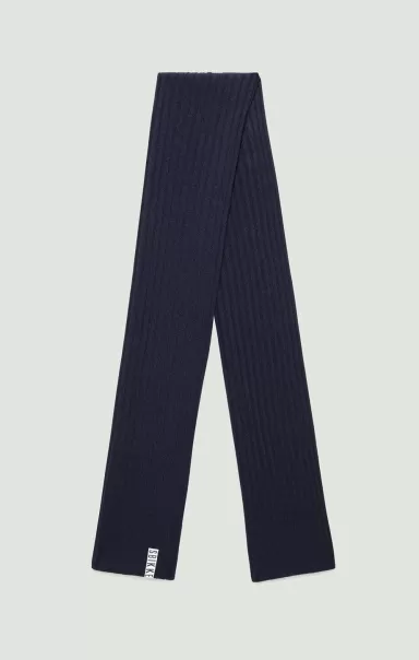 Homme 064 Bikkembergs Ribbed Scarf In Blended Wool Écharpes