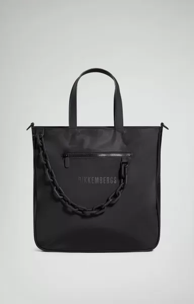 Black Bikkembergs Marine Women's Tote Bag Sacs Femme