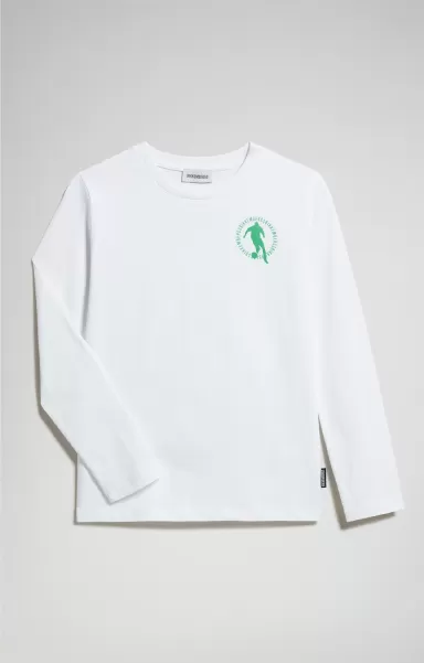 Boy's Long-Sleeve Print T-Shirt Bikkembergs Enfant T-Shirts White
