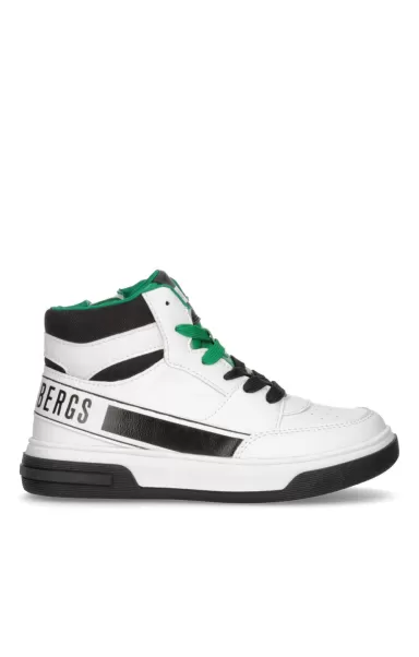 Enfant White Bikkembergs Junior Shoes (8-16) High-Top Boy's Sneakers - Joseph