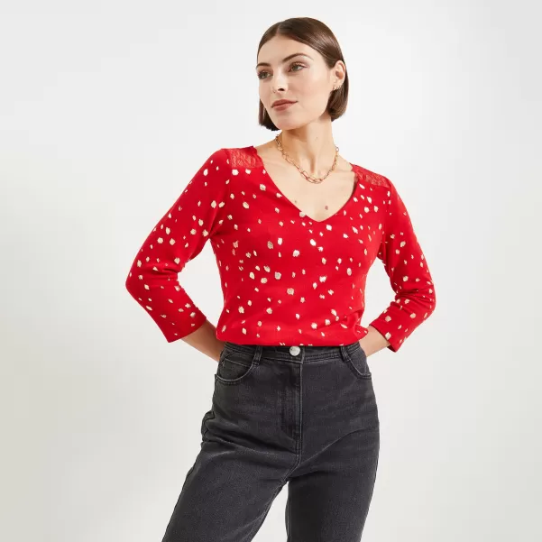 Grain De Malic Tshirt Doudou Femme Rouge T-Shirts & Tops Efficacité Femme